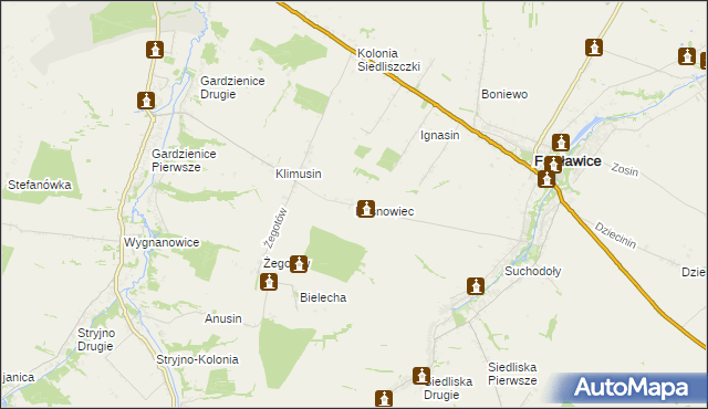 mapa Kosnowiec, Kosnowiec na mapie Targeo