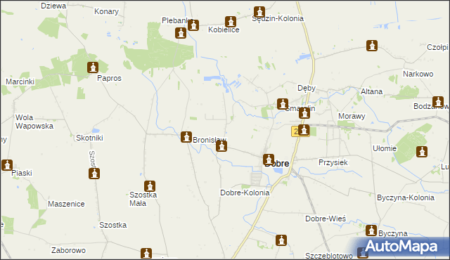 mapa Koszczały, Koszczały na mapie Targeo