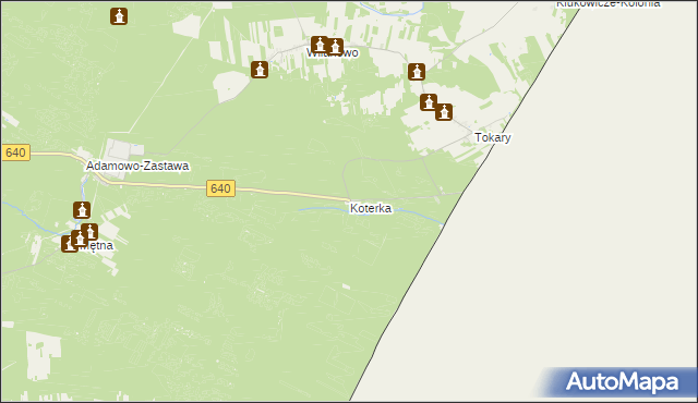 mapa Koterka, Koterka na mapie Targeo