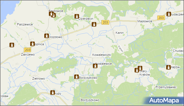 mapa Kowalewiczki, Kowalewiczki na mapie Targeo