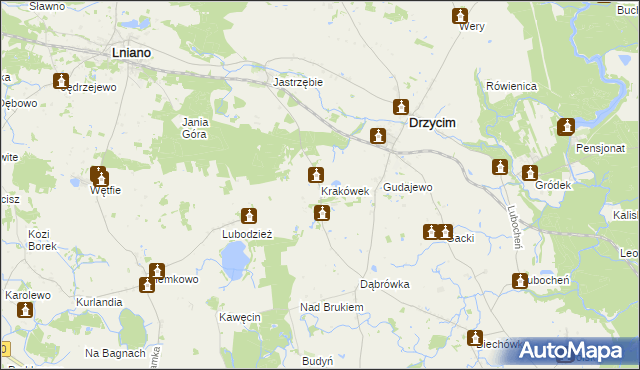 mapa Krakówek, Krakówek na mapie Targeo