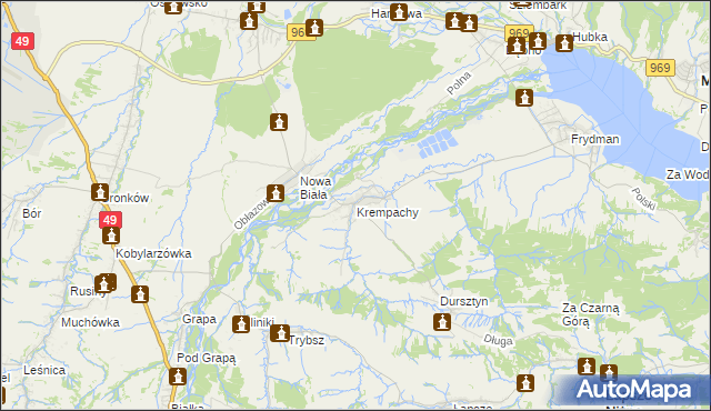 mapa Krempachy, Krempachy na mapie Targeo