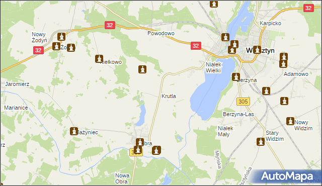 mapa Krutla, Krutla na mapie Targeo