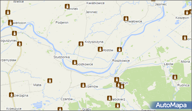 mapa Krzyszczynka, Krzyszczynka na mapie Targeo