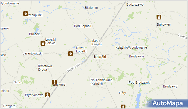 mapa Książki, Książki na mapie Targeo