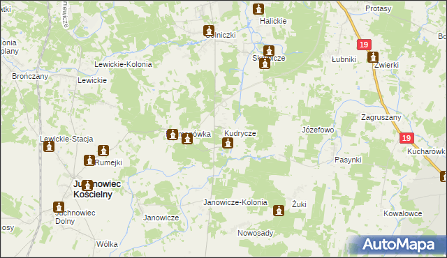 mapa Kudrycze, Kudrycze na mapie Targeo