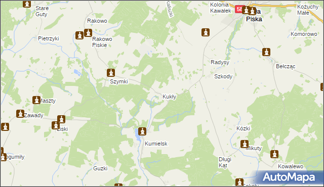 mapa Kukły, Kukły na mapie Targeo