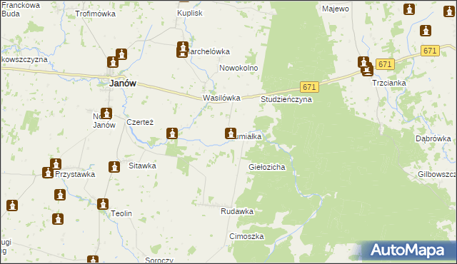 mapa Kumiałka, Kumiałka na mapie Targeo