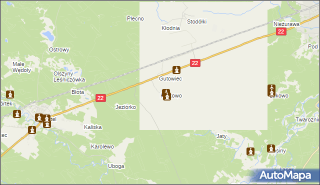 mapa Kurkowo gmina Czersk, Kurkowo gmina Czersk na mapie Targeo