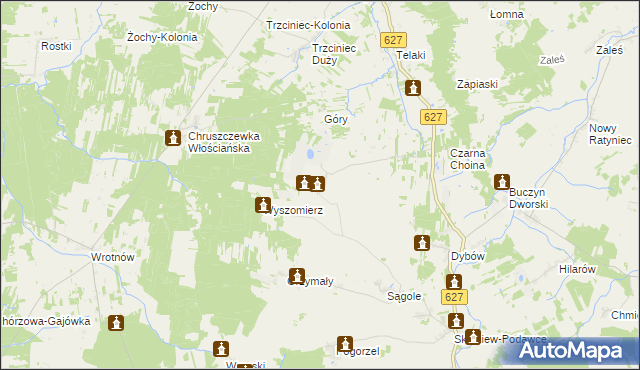 mapa Kutyski, Kutyski na mapie Targeo