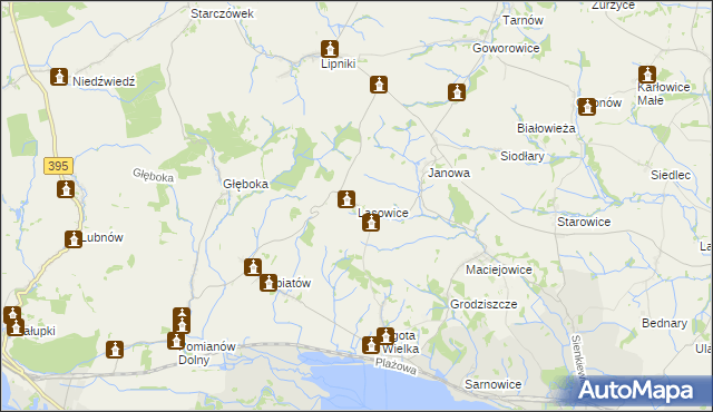 mapa Lasowice gmina Otmuchów, Lasowice gmina Otmuchów na mapie Targeo