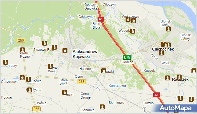 mapa Łazieniec, Łazieniec na mapie Targeo