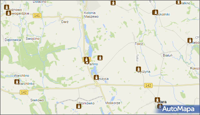 mapa Łęczówka, Łęczówka na mapie Targeo