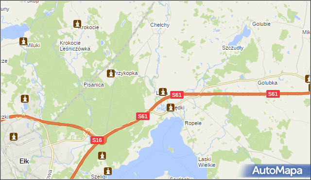 mapa Lega, Lega na mapie Targeo