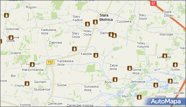 mapa Łępin, Łępin na mapie Targeo