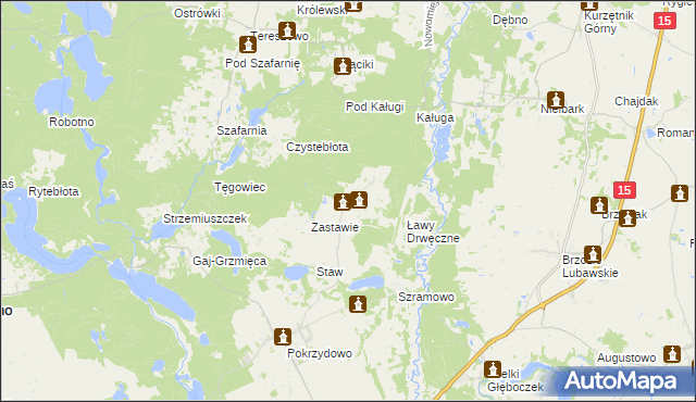 mapa Lipowiec gmina Zbiczno, Lipowiec gmina Zbiczno na mapie Targeo