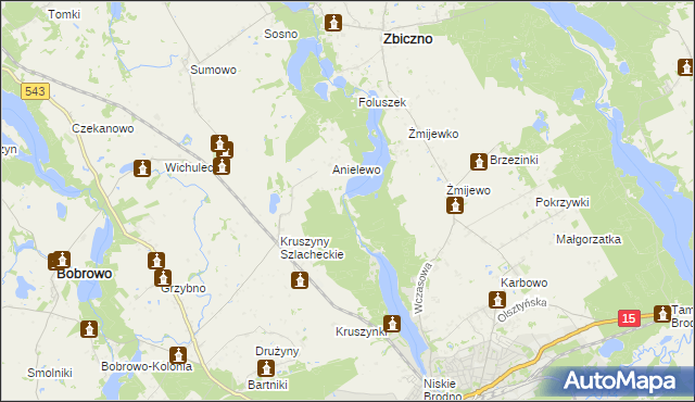 mapa Lisa Młyn, Lisa Młyn na mapie Targeo