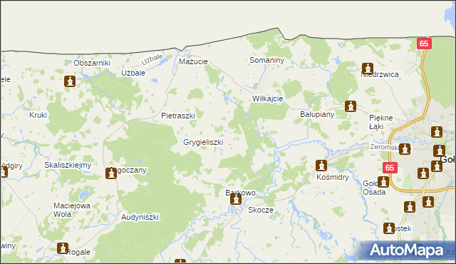 mapa Łobody, Łobody na mapie Targeo