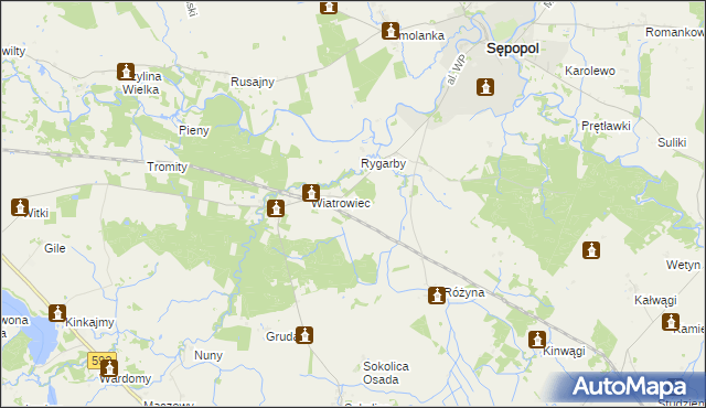 mapa Łobzowo gmina Sępopol, Łobzowo gmina Sępopol na mapie Targeo