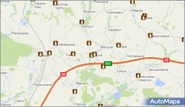 mapa Łozina, Łozina na mapie Targeo