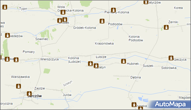 mapa Łubcze, Łubcze na mapie Targeo