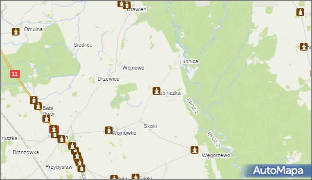 mapa Lubniczka, Lubniczka na mapie Targeo