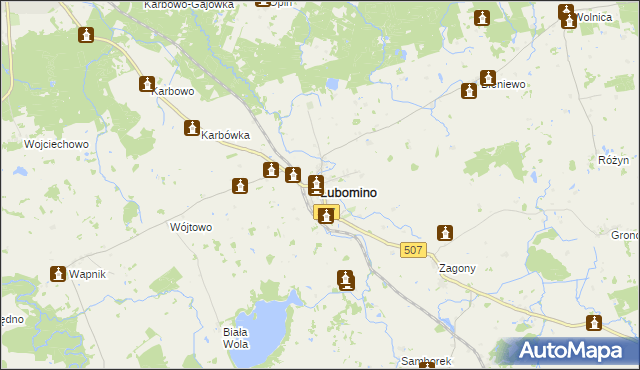 mapa Lubomino, Lubomino na mapie Targeo