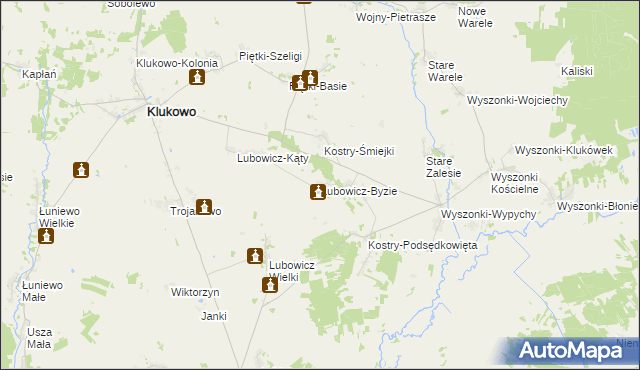 mapa Lubowicz-Byzie, Lubowicz-Byzie na mapie Targeo