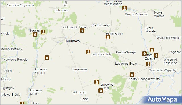 mapa Lubowicz-Kąty, Lubowicz-Kąty na mapie Targeo