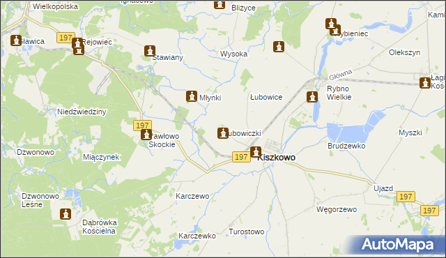 mapa Łubowiczki, Łubowiczki na mapie Targeo