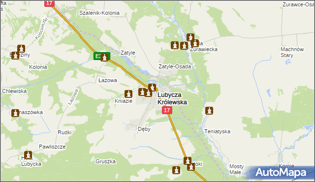 mapa Lubycza Królewska, Lubycza Królewska na mapie Targeo