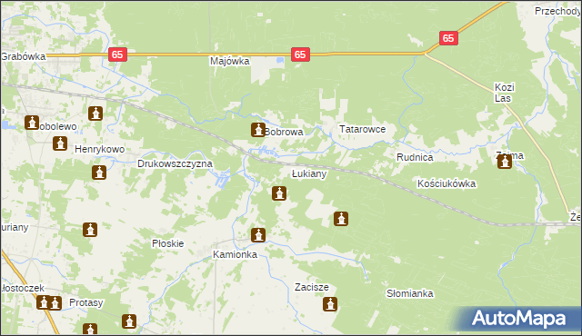 mapa Łukiany, Łukiany na mapie Targeo