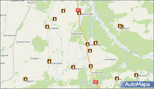 mapa Luleminko, Luleminko na mapie Targeo