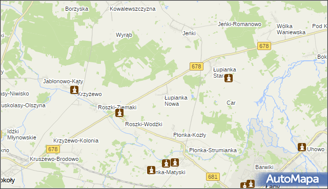 mapa Łupianka Nowa, Łupianka Nowa na mapie Targeo