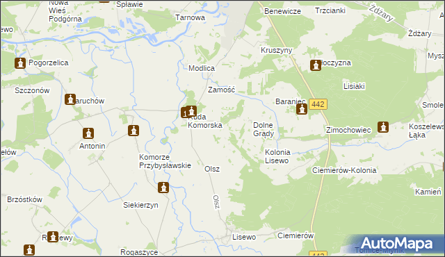 mapa Łupice gmina Pyzdry, Łupice gmina Pyzdry na mapie Targeo