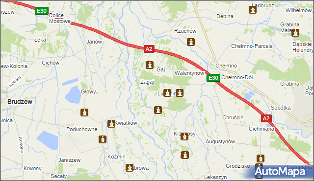 mapa Lutomirów, Lutomirów na mapie Targeo