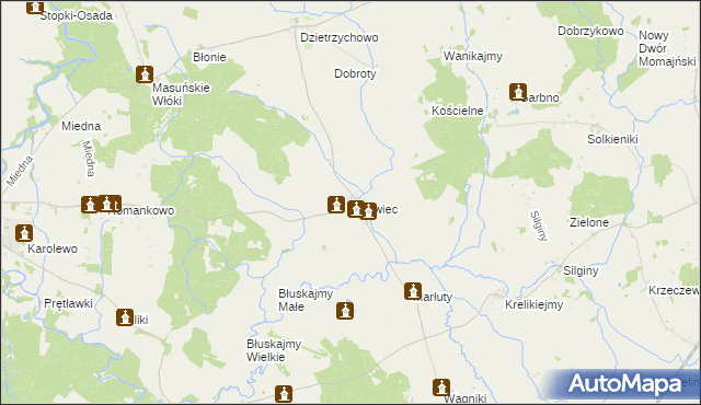 mapa Lwowiec, Lwowiec na mapie Targeo