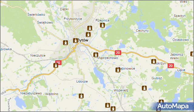 mapa Mądrzechowo, Mądrzechowo na mapie Targeo