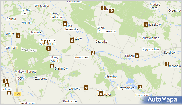 mapa Małyń, Małyń na mapie Targeo