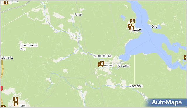 mapa Maskulińskie, Maskulińskie na mapie Targeo