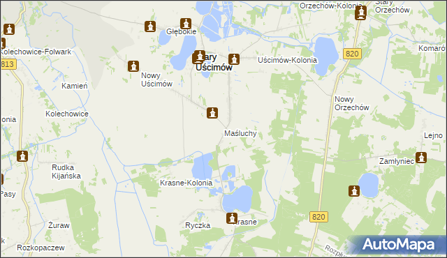 mapa Maśluchy, Maśluchy na mapie Targeo