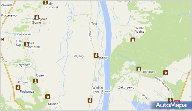 mapa Mątawy, Mątawy na mapie Targeo