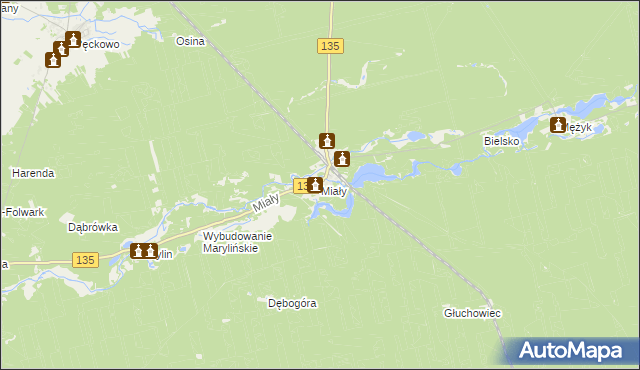 mapa Miały, Miały na mapie Targeo