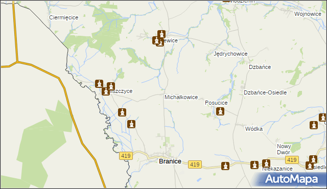 mapa Michałkowice, Michałkowice na mapie Targeo