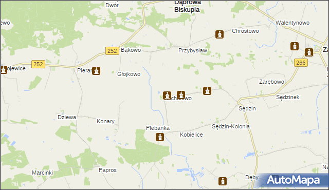 mapa Michałowo gmina Zakrzewo, Michałowo gmina Zakrzewo na mapie Targeo