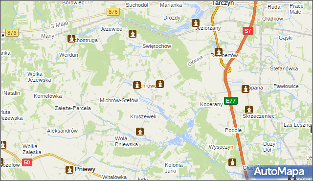 mapa Michrów, Michrów na mapie Targeo