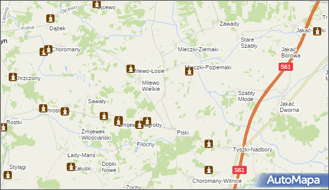 mapa Mieczki-Abramy, Mieczki-Abramy na mapie Targeo