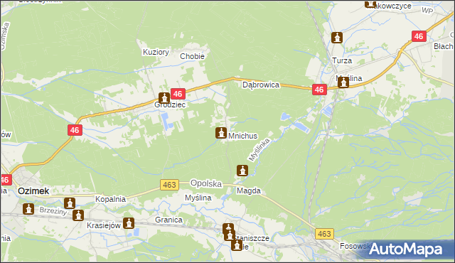 mapa Mnichus, Mnichus na mapie Targeo