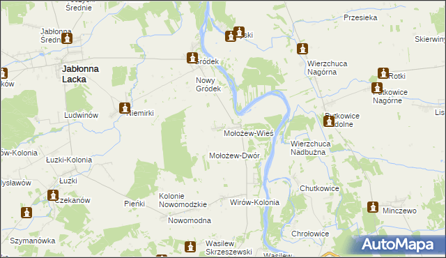 mapa Mołożew-Wieś, Mołożew-Wieś na mapie Targeo