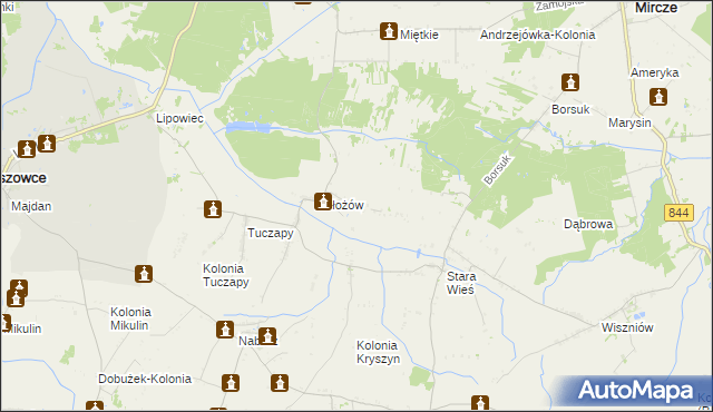 mapa Mołożów-Kolonia, Mołożów-Kolonia na mapie Targeo